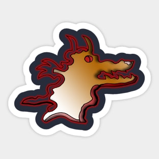 Dragon Face Sticker